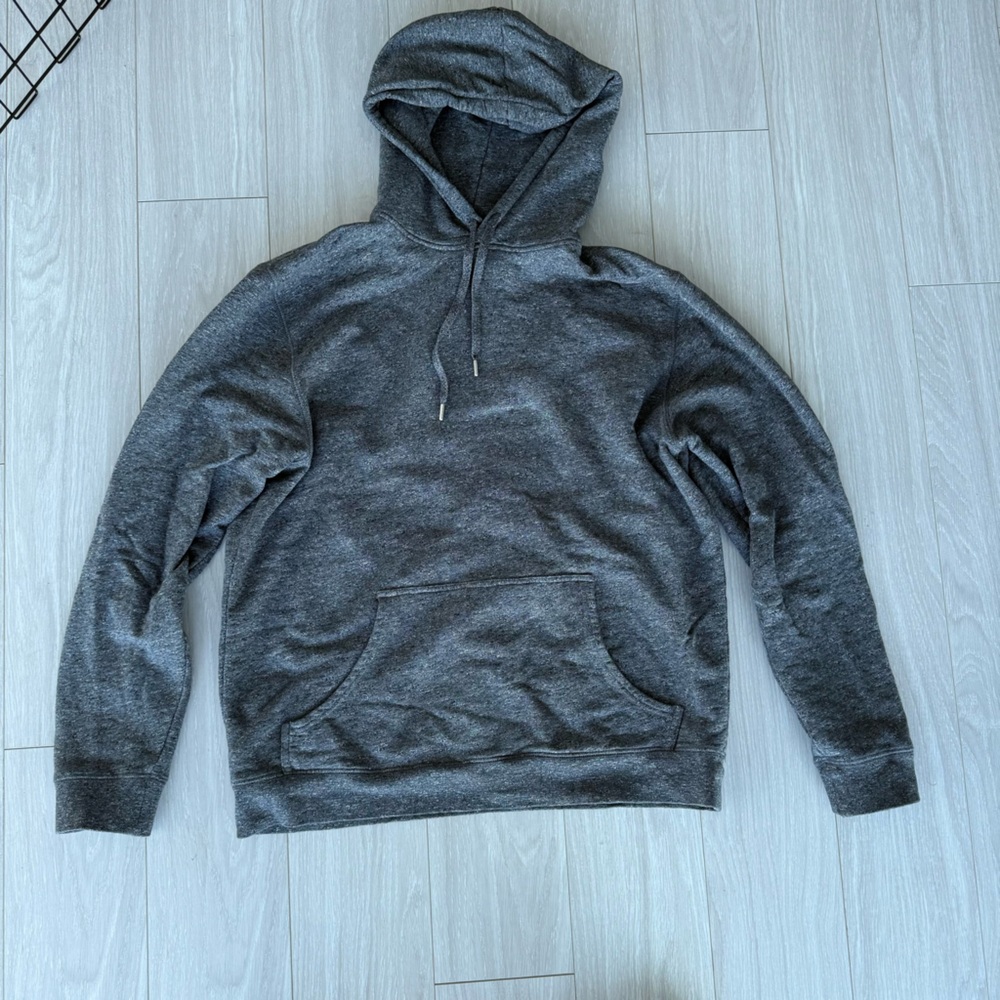 Sunspel Hoodie Loopback Gray 100% Cotton Size Medium